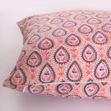 Load image into Gallery viewer, Block printed Cotton Cushion Cover,  Throw Cushion Cover, 45 x 45cm, 18x18”
