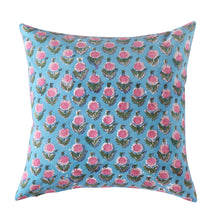 Load image into Gallery viewer, Block printed Cotton Cushion Cover,  Throw Cushion Cover, 45 x 45cm, 18x18”