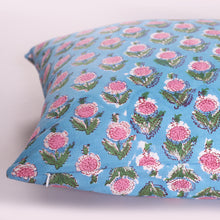 Load image into Gallery viewer, Block printed Cotton Cushion Cover,  Throw Cushion Cover, 45 x 45cm, 18x18”