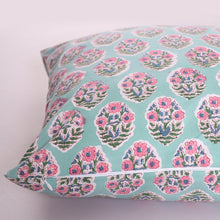 Load image into Gallery viewer, Block printed Cotton Cushion Cover,  Throw Cushion Cover, 45 x 45cm, 18x18”