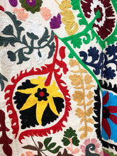 Load image into Gallery viewer, Hand Embroidered Suzani