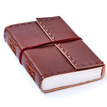 Load image into Gallery viewer, Medium Stitched Leather Journal