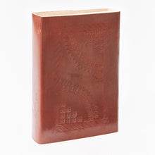 Load image into Gallery viewer, Medium Printed Leather Journal with Lock