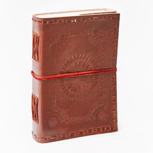 Load image into Gallery viewer, Medium Printed and Stitched Leather Journal