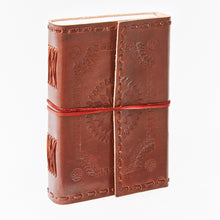 Load image into Gallery viewer, Medium Printed and Stitched Leather Journal