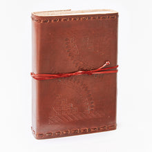 Load image into Gallery viewer, Medium Printed and Stitched Leather Journal