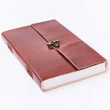 Load image into Gallery viewer, XL Plain Leather Journal w/ Lock