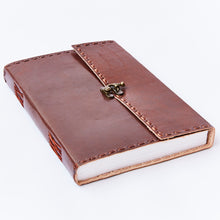 Load image into Gallery viewer, XL Stitched Leather Journal w/ Lock