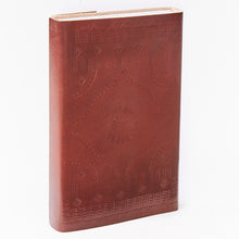 Load image into Gallery viewer, Large Tall Printed Leather Journal w/ Lock