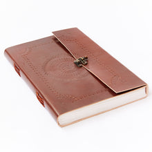 Load image into Gallery viewer, A4 Printed Leather Journal w/ Lock