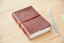 Load image into Gallery viewer, Medium Printed and Stitched Leather Journal