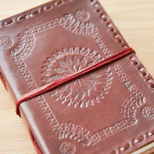 Load image into Gallery viewer, Medium Printed and Stitched Leather Journal