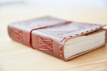 Load image into Gallery viewer, Medium Printed and Stitched Leather Journal