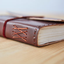 Load image into Gallery viewer, Medium Stitched Leather Journal