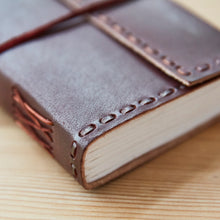 Load image into Gallery viewer, Medium Stitched Leather Journal