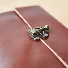 Load image into Gallery viewer, Large Plain Leather Journal with Lock
