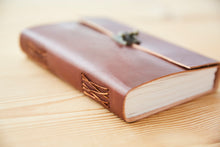 Load image into Gallery viewer, Large Plain Leather Journal with Lock