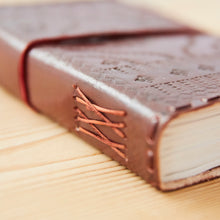 Load image into Gallery viewer, Large Tall Printed & Stitched Leather Journal