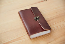 Load image into Gallery viewer, Large Tall Plain Leather Journal w/ Lock
