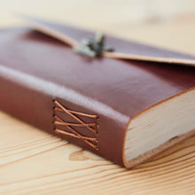 Load image into Gallery viewer, Large Tall Plain Leather Journal w/ Lock