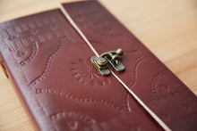 Load image into Gallery viewer, Large Tall Printed Leather Journal w/ Lock