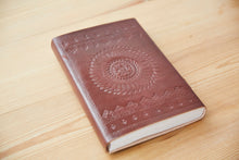 Load image into Gallery viewer, XL Printed Leather Journal w/ Lock