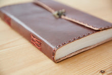 Load image into Gallery viewer, XL Stitched Leather Journal w/ Lock