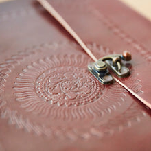 Load image into Gallery viewer, A4 Printed Leather Journal w/ Lock