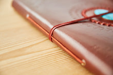 Load image into Gallery viewer, Leather Photo Album Turquoise Stone XL