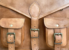 Load image into Gallery viewer, Leather Laptop Satchel Bag
