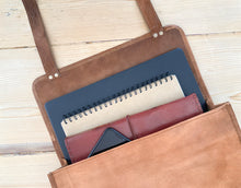Load image into Gallery viewer, Leather Shoulder Messenger Bag