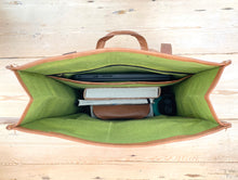 Load image into Gallery viewer, Leather Roll-top Rucksack Large