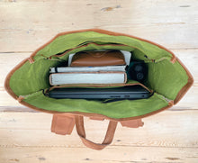 Load image into Gallery viewer, Leather Roll-top Rucksack Medium
