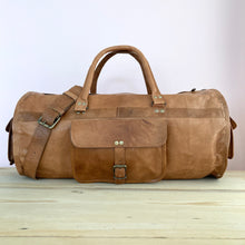 Load image into Gallery viewer, Leather Duffel Bag
