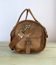 Load image into Gallery viewer, Leather Duffel Bag