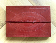 Load image into Gallery viewer, Leather Photo Album Lapiz Lazuli Stone M