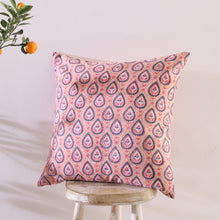 Load image into Gallery viewer, Block printed Cotton Cushion Cover,  Throw Cushion Cover, 45 x 45cm, 18x18”