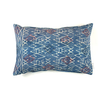 Load image into Gallery viewer, Vintage Indigo Kantha Cushion Cover , Pillow Case, 40 cm x 60 cm