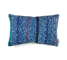 Load image into Gallery viewer, Vintage Indigo Kantha Cushion Cover , Pillow Case, 40 cm x 60 cm