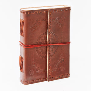 Medium Printed and Stitched Leather Journal