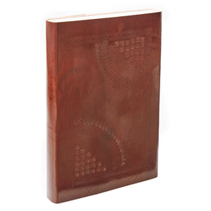 A4 Printed Leather Journal w/ Lock