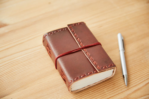Small Stitched Leather Journal