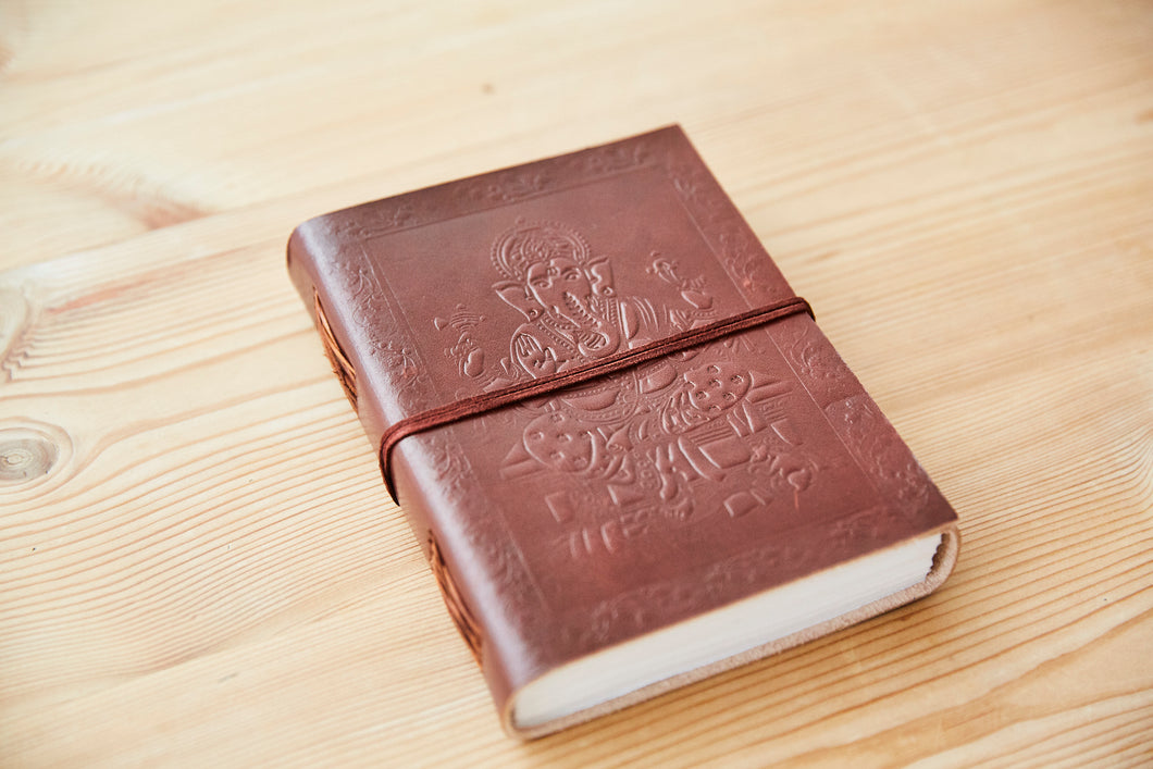 Large Ganesh Leather Journal