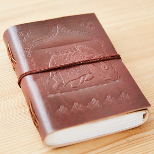 Large Elephant Leather Journal