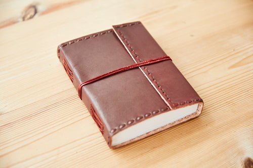 Large Stitched Leather Journal
