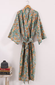 Kimono Block Print Long