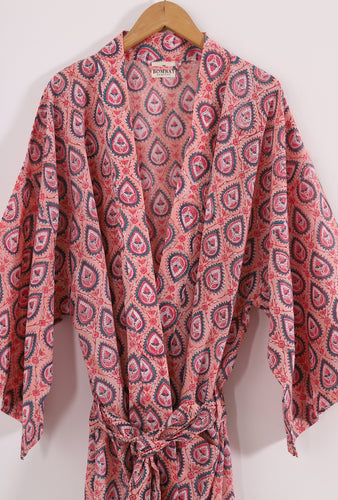 Kimono Block Print Short