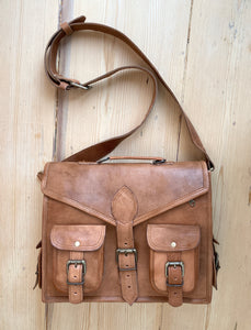 Leather Laptop Satchel Bag