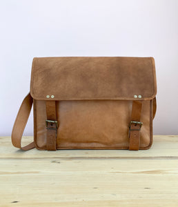Leather Shoulder Messenger Bag