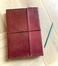 Load image into Gallery viewer, A4 Stitched Leather Journal